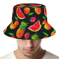 Mix Fruit Pineapple Pattern Print Bucket Hat