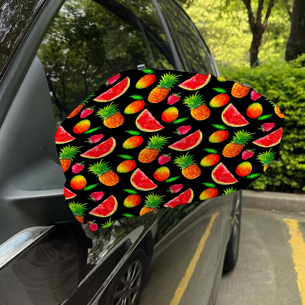 Mix Fruit Pineapple Pattern Print Car Side Mirror Covers