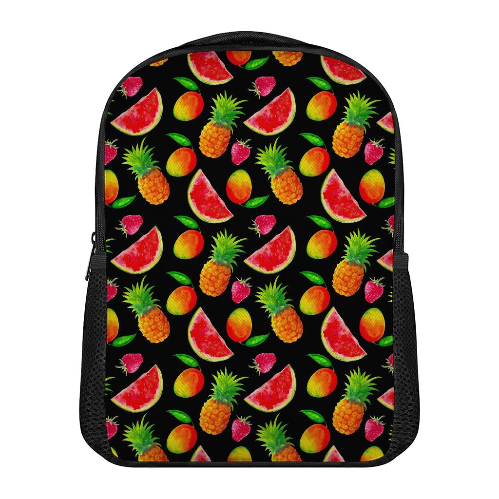 Mix Fruit Pineapple Pattern Print Casual Backpack