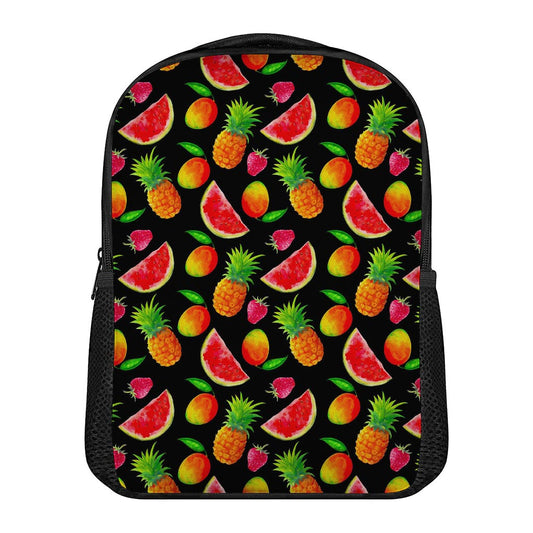 Mix Fruit Pineapple Pattern Print Casual Backpack