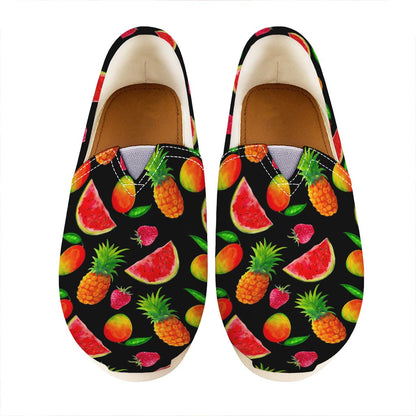 Mix Fruit Pineapple Pattern Print Casual Shoes
