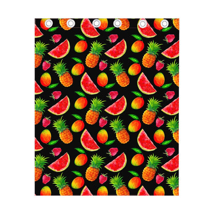 Mix Fruit Pineapple Pattern Print Curtain