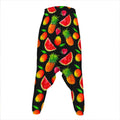 Mix Fruit Pineapple Pattern Print Hammer Pants