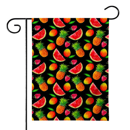Mix Fruit Pineapple Pattern Print House Flag