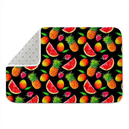 Mix Fruit Pineapple Pattern Print Indoor Door Mat