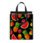 Mix Fruit Pineapple Pattern Print Insulated Lunch Tote