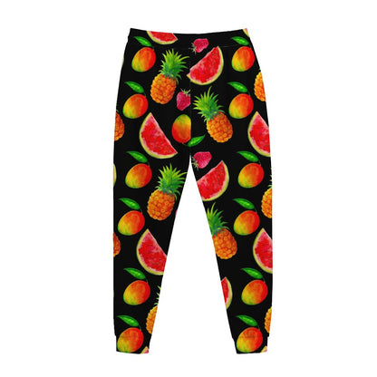 Mix Fruit Pineapple Pattern Print Jogger Pants
