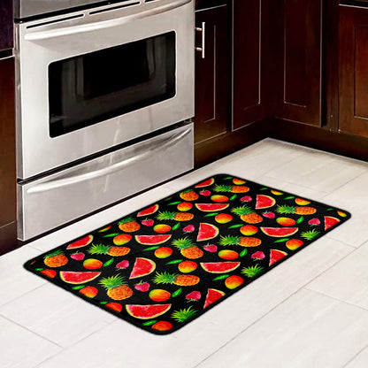 Mix Fruit Pineapple Pattern Print Kitchen Mat