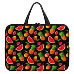 Mix Fruit Pineapple Pattern Print Laptop Sleeve With Handle