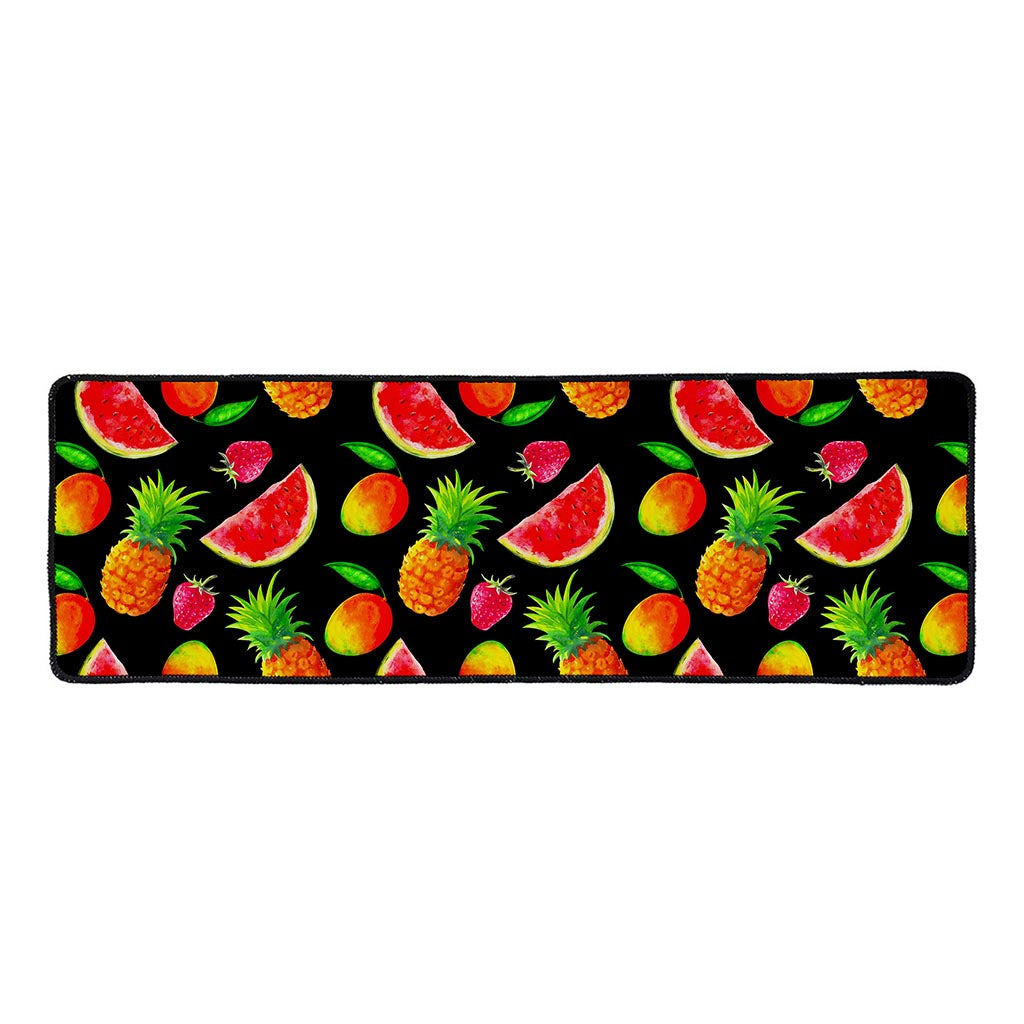 Mix Fruit Pineapple Pattern Print Long Kitchen Mat