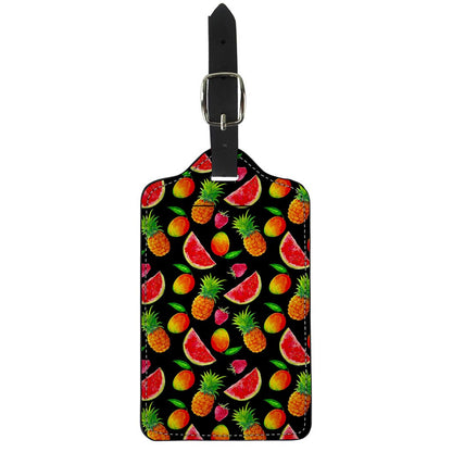 Mix Fruit Pineapple Pattern Print Luggage Tag