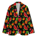 Mix Fruit Pineapple Pattern Print Men's Blazer