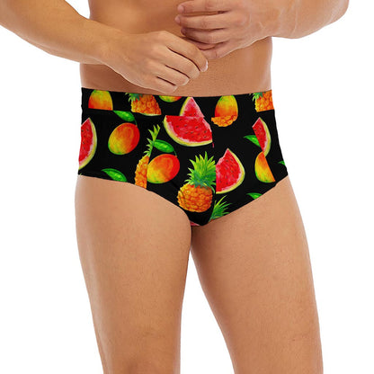 Mix Fruit Pineapple Pattern Print Men's Briefs