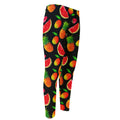 Mix Fruit Pineapple Pattern Print Men's Compression Pants