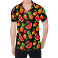 Mix Fruit Pineapple Pattern Print Men's Shirt