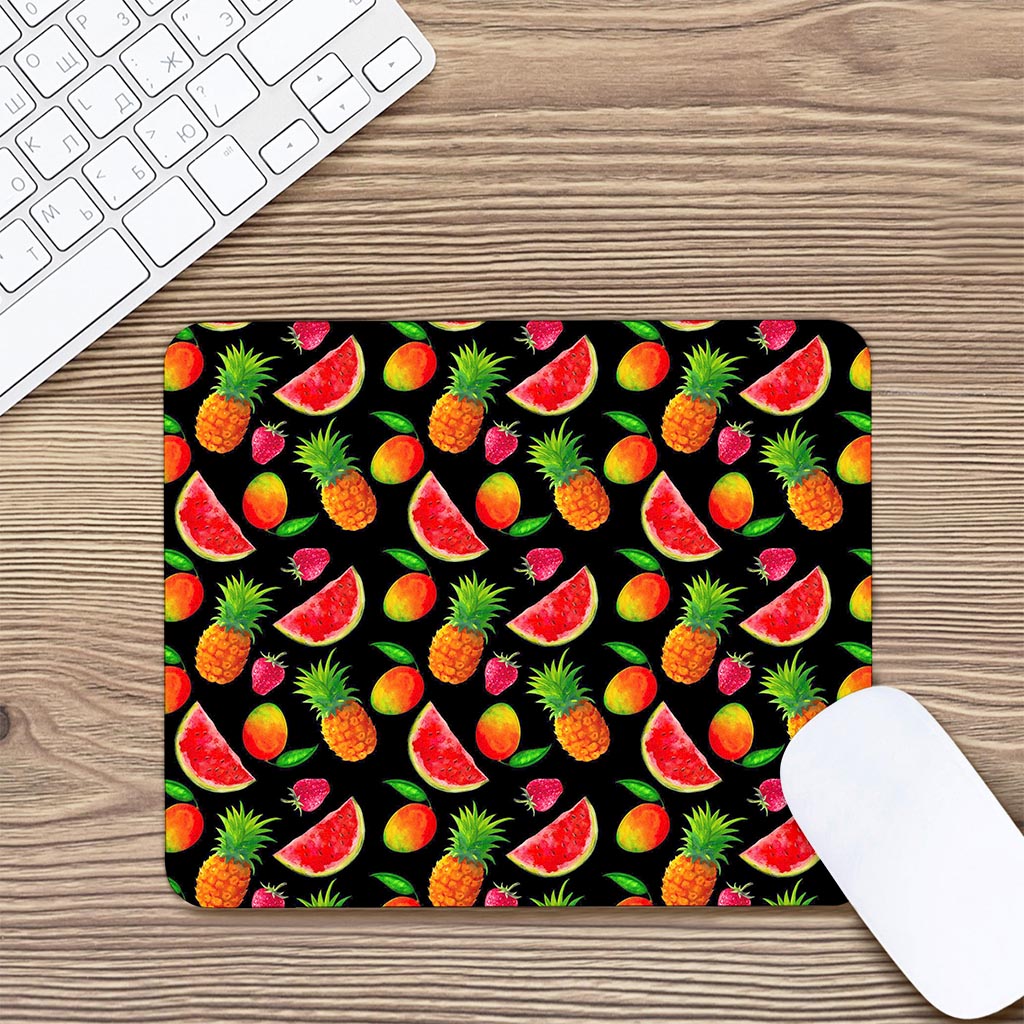 Mix Fruit Pineapple Pattern Print Mouse Pad