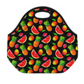 Mix Fruit Pineapple Pattern Print Neoprene Lunch Bag
