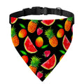 Mix Fruit Pineapple Pattern Print Over The Collar Dog Bandana