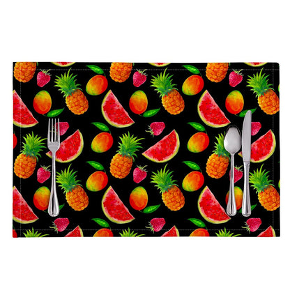 Mix Fruit Pineapple Pattern Print Placemat
