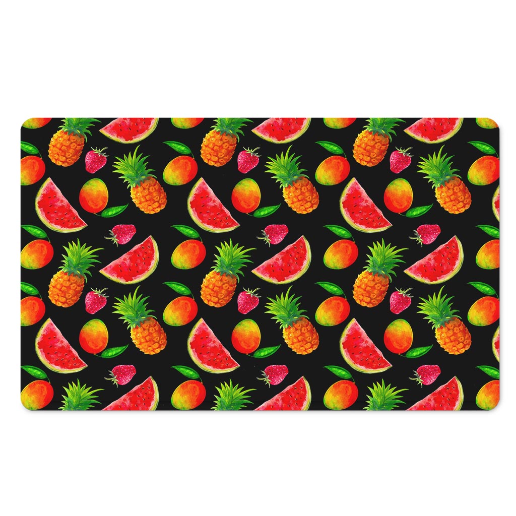 Mix Fruit Pineapple Pattern Print Polyester Doormat