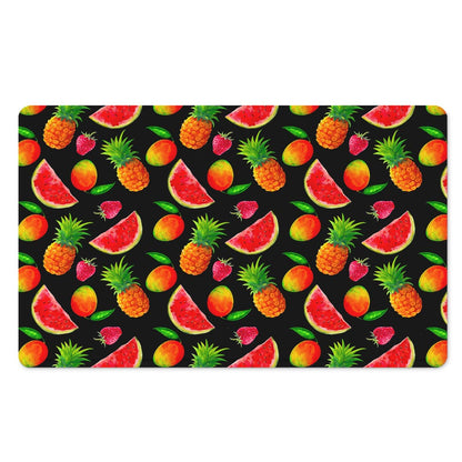 Mix Fruit Pineapple Pattern Print Polyester Doormat