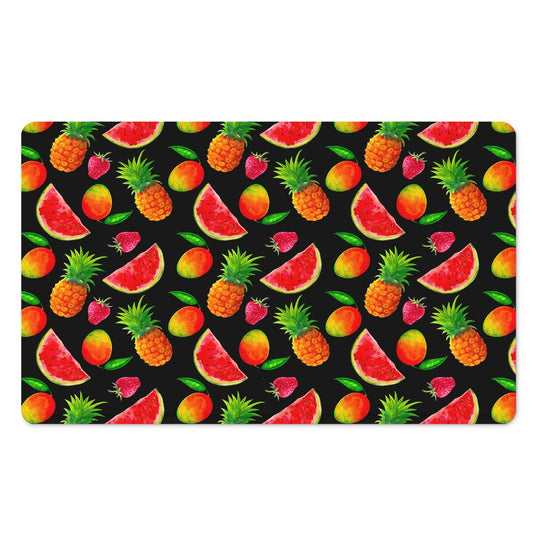 Mix Fruit Pineapple Pattern Print Polyester Doormat