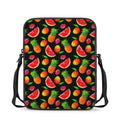 Mix Fruit Pineapple Pattern Print Rectangular Crossbody Bag