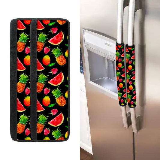 Mix Fruit Pineapple Pattern Print Refrigerator Handle Covers