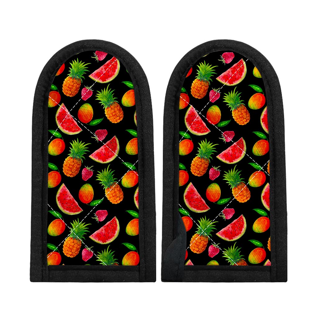 Mix Fruit Pineapple Pattern Print Skillet Handle Cover
