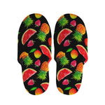Mix Fruit Pineapple Pattern Print Slippers