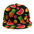 Mix Fruit Pineapple Pattern Print Snapback Cap