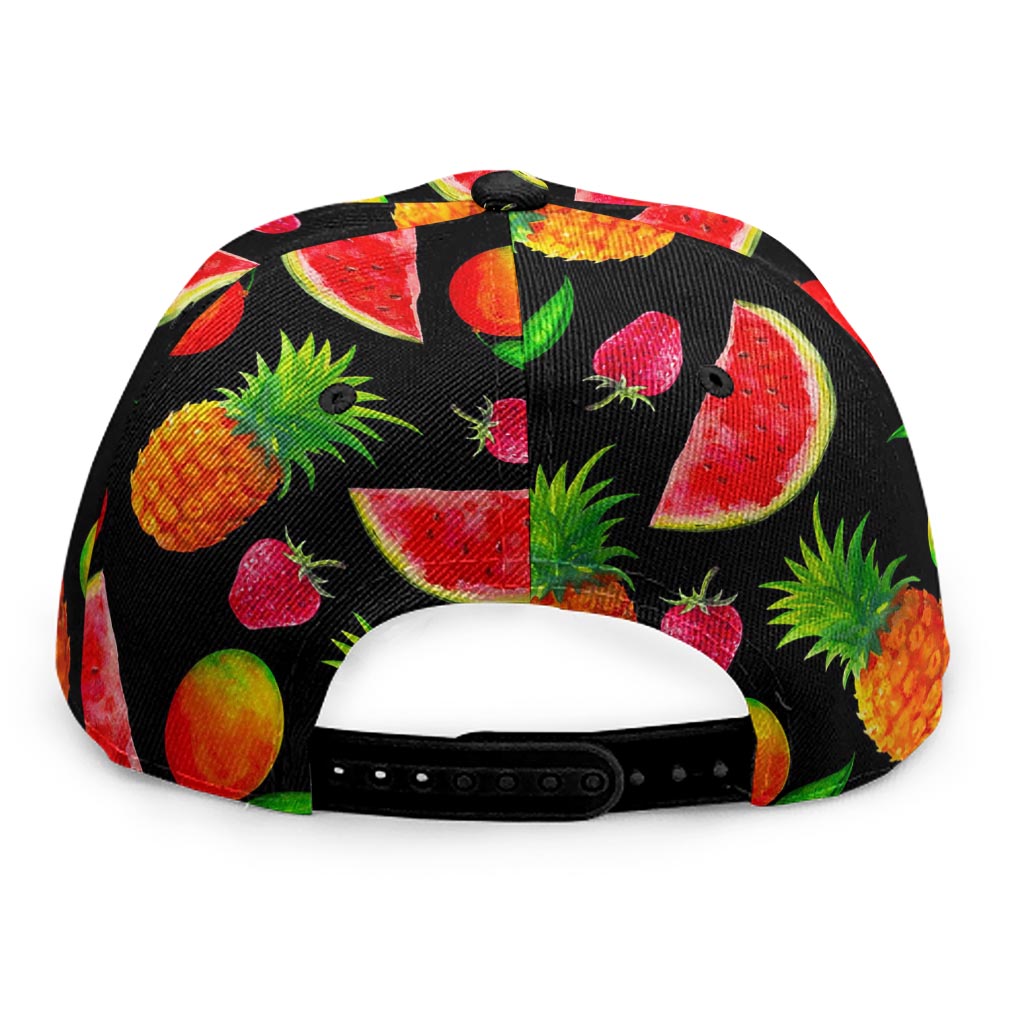Mix Fruit Pineapple Pattern Print Snapback Cap