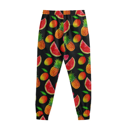 Mix Fruit Pineapple Pattern Print Sweatpants