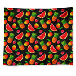 Mix Fruit Pineapple Pattern Print Tapestry