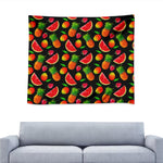 Mix Fruit Pineapple Pattern Print Tapestry