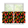 Mix Fruit Pineapple Pattern Print Tier Curtains