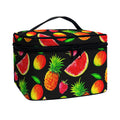 Mix Fruit Pineapple Pattern Print Travel Makeup Bag