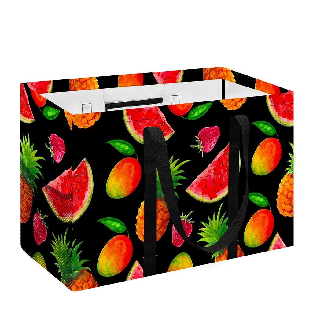 Mix Fruit Pineapple Pattern Print Utility Tote Bag