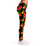 Mix Fruit Pineapple Pattern Print Women's Leggings