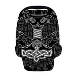 Mjolnir And Scandinavian Runes Print Baby Seat Cover