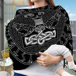 Mjolnir And Scandinavian Runes Print Baby Seat Cover