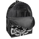 Mjolnir And Scandinavian Runes Print Backpack
