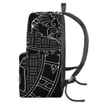 Mjolnir And Scandinavian Runes Print Backpack