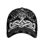 Mjolnir And Scandinavian Runes Print Baseball Cap