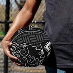 Mjolnir And Scandinavian Runes Print Basketball