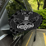 Mjolnir And Scandinavian Runes Print Car Side Mirror Covers