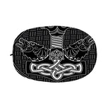 Mjolnir And Scandinavian Runes Print Car Side Mirror Covers