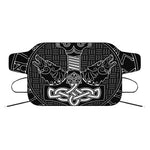 Mjolnir And Scandinavian Runes Print Car Windshield Snow Cover