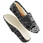 Mjolnir And Scandinavian Runes Print Casual Shoes