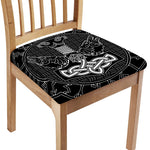 Mjolnir And Scandinavian Runes Print Chair Cushion Cover